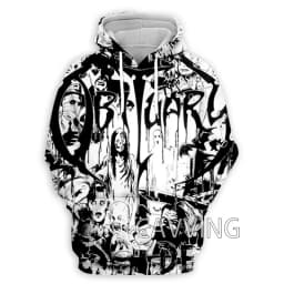 New Fashion Women/Men's 3D Print Obituary Rock Hoodies Hooded Sweatshirts Harajuku Hoodie Sweatshirts Tops Clothing