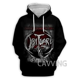 New Fashion Women/Men's 3D Print Obituary Rock Hoodies Hooded Sweatshirts Harajuku Hoodie Sweatshirts Tops Clothing