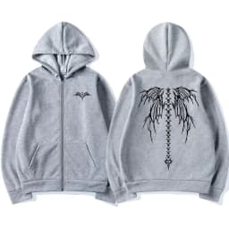 Gym Fitness Workout Bodybuilding Skeleton Graphic Zipper Hoodie Men Women Casual Oversized Zip Up Jacket Male Retro Streetwear