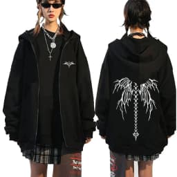 Gym Fitness Workout Bodybuilding Skeleton Graphic Zipper Hoodie Men Women Casual Oversized Zip Up Jacket Male Retro Streetwear
