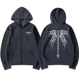 Gym Fitness Workout Bodybuilding Skeleton Graphic Zipper Hoodie Men Women Casual Oversized Zip Up Jacket Male Retro Streetwear