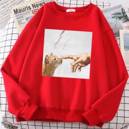 Cartoon Cat Printing Clothing Men Fashion Oversized Hoodie Anime Casual Swetshirt Loose Personality Hoodies Hip Hop Pullovers
