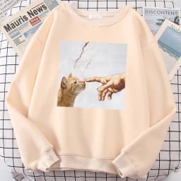 Cartoon Cat Printing Clothing Men Fashion Oversized Hoodie Anime Casual Swetshirt Loose Personality Hoodies Hip Hop Pullovers