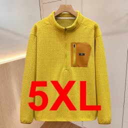 10XL Plus Size Sweatshirts Men Autumn Winter Fleece Sweatshirt Half Zipper Male Fashion Casual Pullover Big Size 10XL