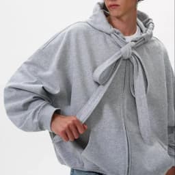 American Retro Strap Design Hooded Sweatshirt Autumn Winter Fashion Men's Casual Loose Zipper Hoodie Jacket Coats Y2k Streetwear