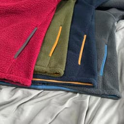 Unisex Outdoor Fleece Jacket Zipper Collar Warmth Casual Style Long Sleeve Windproof Inspired Sweatshirt for Hiking