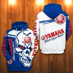 Hot Sale: Yamaha Men's 3D Printed Motorcycle Hoodie, Perfect for Street Style and Motorcycle Riding