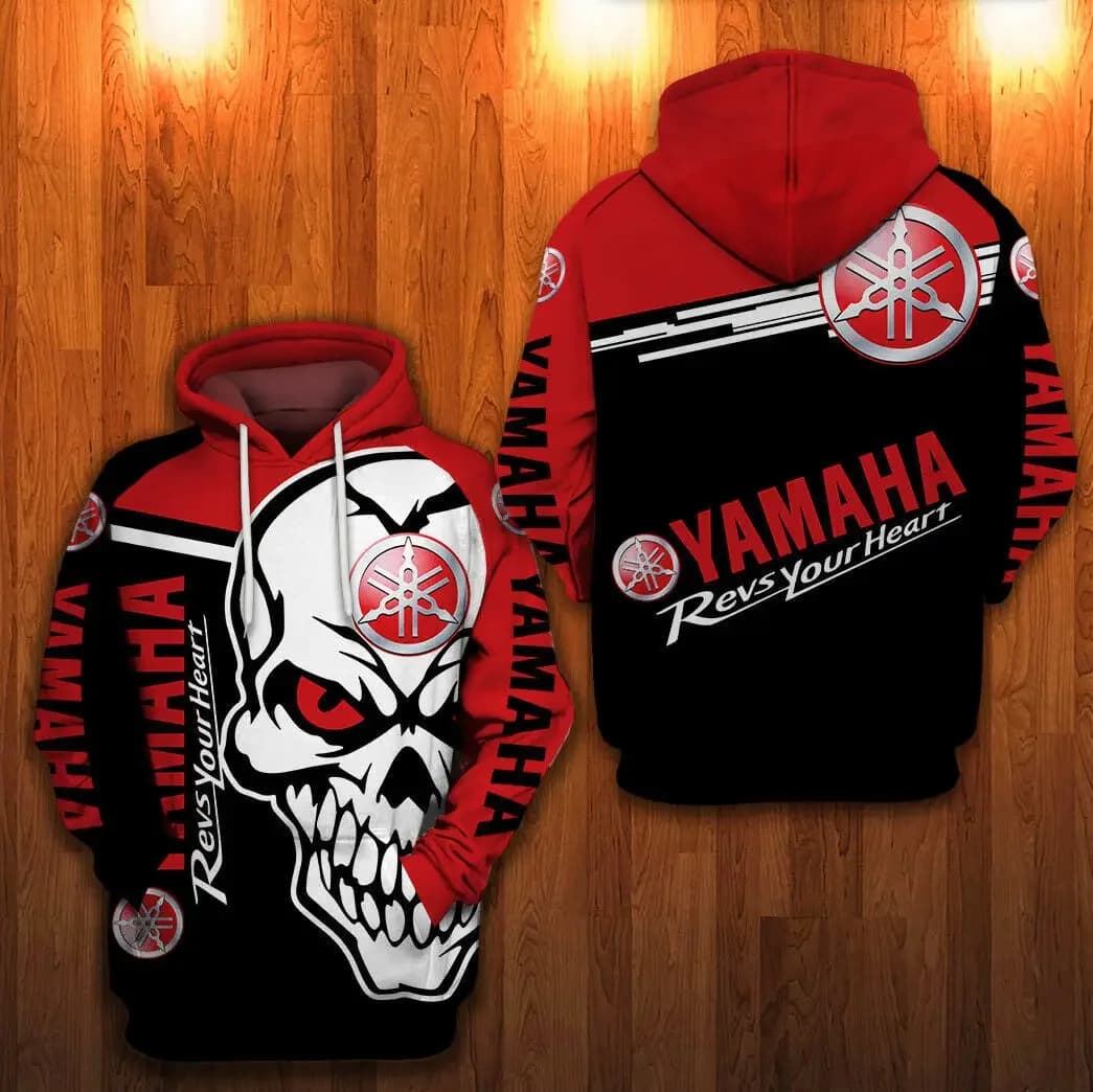 Hot Sale: Yamaha Men's 3D Printed Motorcycle Hoodie, Perfect for Street Style and Motorcycle Riding