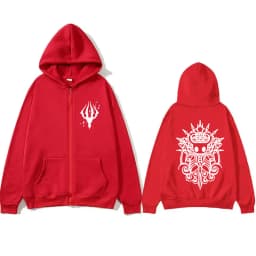 Game Hollow Knight Print Zipper Hoodie Men Women Novelty Zip Up Jacket Gaming Cartoon Hoodies Male Vintage Casual Fleece Coat