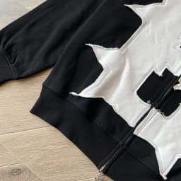 Glo Gang BODY BAG Embroidered cartoon iron drill zipper hoodie