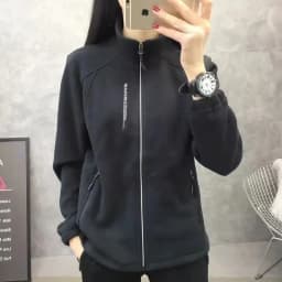 Winter Women Sweatshirt Coat Casual Loose Zip Up Cardigan Long Sleeve Sweatershirt Reversible Polar Fleece Stand Collar Coat