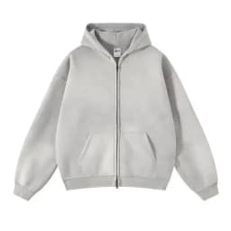 PFNW High Street Vintage Washed Distressed Hooded Zipper Sweatshirts Men's American Trendy Cardigan Oversized Outerwear 28W5687