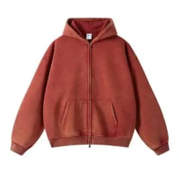 PFNW High Street Vintage Washed Distressed Hooded Zipper Sweatshirts Men's American Trendy Cardigan Oversized Outerwear 28W5687