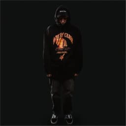 Hip Hop Streetwear Men Hoodie Oversized Pullover Satan Club Graphic Print Y2k Hooded Sweatshirt Harajuku Goth Aesthetic Clothing