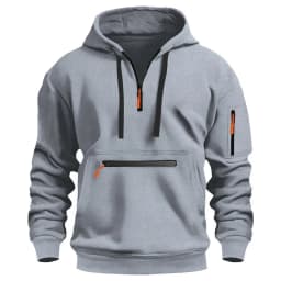 2025 New Men's Hoodies Winter Hooded Shirt Wear Fleece Multi Pocket Fashion Tops Hoody Loose Oversized Pullover Man Clothing
