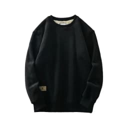 DUKEEN 600G Heavyweight Fleece Sweatshirts for Men 2025 Autumn and Winter Solid Color Basic Thick Warm Pullover Men's Clothing