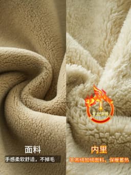 DUKEEN 600G Heavyweight Fleece Sweatshirts for Men 2025 Autumn and Winter Solid Color Basic Thick Warm Pullover Men's Clothing