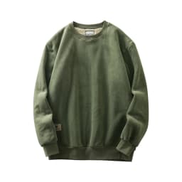 DUKEEN 600G Heavyweight Fleece Sweatshirts for Men 2025 Autumn and Winter Solid Color Basic Thick Warm Pullover Men's Clothing