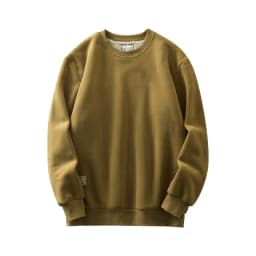 DUKEEN 600G Heavyweight Fleece Sweatshirts for Men 2025 Autumn and Winter Solid Color Basic Thick Warm Pullover Men's Clothing