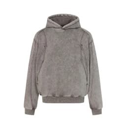 American Retro High Street Hoodie for Men Washed Patchwork DesignY2k Streetwear Autumn Winter Thick Loose Casual Hooded Pullover