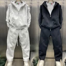 Men's Spring Heavyweight Trendy Sporty Casual Loose Color Two-Piece Hooded Open Cardigan Sweatshirt Set Stylish