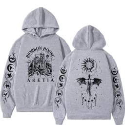 Xaden Riorson House Hoodies Iron Flame Dragon Rider Fourth Wing Emblem Sweatshirt Basgiath War Men Fashion Cool Oversized Hoodie