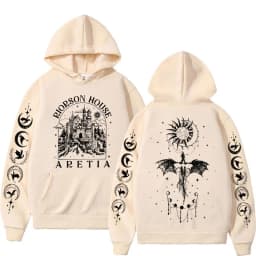 Xaden Riorson House Hoodies Iron Flame Dragon Rider Fourth Wing Emblem Sweatshirt Basgiath War Men Fashion Cool Oversized Hoodie