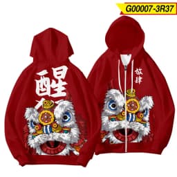 Coats Japanese Style Fashion Plum Blossom Crane 3D Print Men's Hoodies Boys Sweatshirt Long Sleeve Zipper Hoodie Brand Clothing