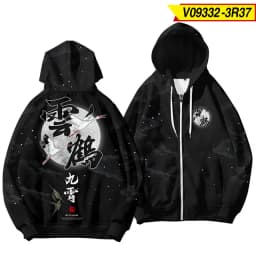 Coats Japanese Style Fashion Plum Blossom Crane 3D Print Men's Hoodies Boys Sweatshirt Long Sleeve Zipper Hoodie Brand Clothing