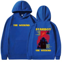 Rapper THE WEEKND STARBOY Album 2025 Merch Hoodie Men Women Harajuku Gothic Hip Hop Fashion Pullover Sweatshirts Fans Streetwear