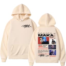 Rapper Maka Aura 2025 Tour Merch Hoodies Men's Women Fashion Hip Hop Hooded Sweatshirts Fans Gift Oversized Pullovers Streetwear