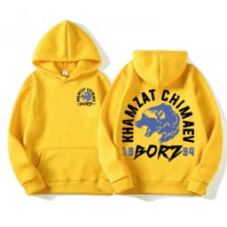 Khamzat Chimaev "borz" Logo Print Hoodies Men's Harajuku Gothic Vintage Sweatshirt Unisex Autumn/Winter Casual Hoodie Streetwear