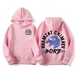 Khamzat Chimaev "borz" Logo Print Hoodies Men's Harajuku Gothic Vintage Sweatshirt Unisex Autumn/Winter Casual Hoodie Streetwear