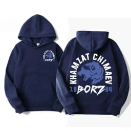 Khamzat Chimaev "borz" Logo Print Hoodies Men's Harajuku Gothic Vintage Sweatshirt Unisex Autumn/Winter Casual Hoodie Streetwear