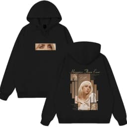 Happier Than Ever 2025 Hoodie Men Women Fashion Pop Music Pullover Hoodies Man Vintage Hip Hop Oversized Wears Cotton Tracksuits