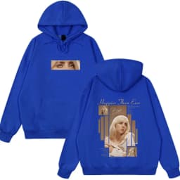 Happier Than Ever 2025 Hoodie Men Women Fashion Pop Music Pullover Hoodies Man Vintage Hip Hop Oversized Wears Cotton Tracksuits