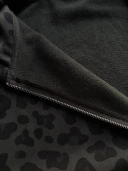Y2K Zipper Hooded Sweatshirt for Autumn and Winter Retro Leopard Print Hooded Sweatshirt for Men and Women Loose Design Clothes