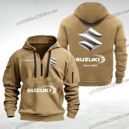 Suzuki Zipper Hoodie, Outdoor Sports Enthusiast, 2026 New Style, Unisex Fashionable Half-Zip Pocket Spring/Autumn Jacket