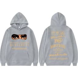 King of Pop Michael Jackson Bad Era Dangerous Hoodies Men's Clothing Fashion Gothic Hoodie Casual Comfort Sweatshirts Streetwear