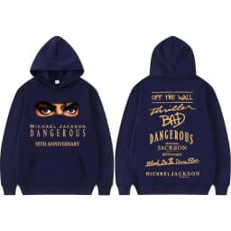 King of Pop Michael Jackson Bad Era Dangerous Hoodies Men's Clothing Fashion Gothic Hoodie Casual Comfort Sweatshirts Streetwear