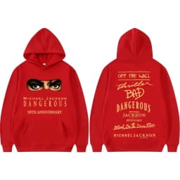 King of Pop Michael Jackson Bad Era Dangerous Hoodies Men's Clothing Fashion Gothic Hoodie Casual Comfort Sweatshirts Streetwear