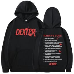 TV Play Dexter Morgan Harry's Code Hoodies Men's Women Casual Oversized Sweatshirts Fashion Vintage Hooded Pullovers Streetwear