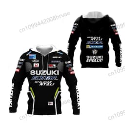 Hot-selling Suzuki 3D Printed Hoodie Sweatshirt, Men's and Women's Motorcycle Jacket, Hip Hop Street Fashion Top 2026