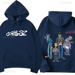Fashion Gorillaz Rock Band Printed Hoodie Hoodie Men Streetwear Harajuku Unisex Clothing Pullover New in Hoodies & Sweatshirts
