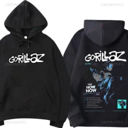 Fashion Gorillaz Rock Band Printed Hoodie Hoodie Men Streetwear Harajuku Unisex Clothing Pullover New in Hoodies & Sweatshirts