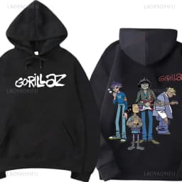 Fashion Gorillaz Rock Band Printed Hoodie Hoodie Men Streetwear Harajuku Unisex Clothing Pullover New in Hoodies & Sweatshirts