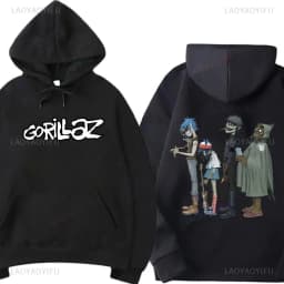 Fashion Gorillaz Rock Band Printed Hoodie Hoodie Men Streetwear Harajuku Unisex Clothing Pullover New in Hoodies & Sweatshirts