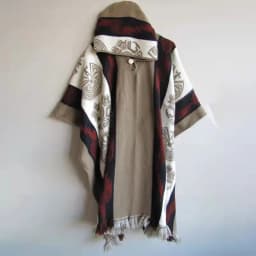Spring Autumn Men Poncho Shawl Jackets Retro National Pattern Printed Knitting Women Hooded Coats Ladies Sleeveless Cape Outwear