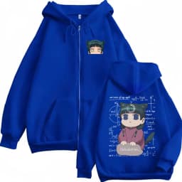 Anime The Apothecary Diaries Kawaii Cute Maomao Print Zipper Hoodie Men Women Casual Art Aesthetic Oversized Zip Up Jacket Tops