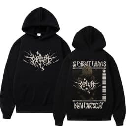 Playboi Carti I AM MUSIC Logo Hoodie Opium Ken Carson Narcissist Tour Antagonist Rap Sweatshirt Men Casual loose Oversized Hoody
